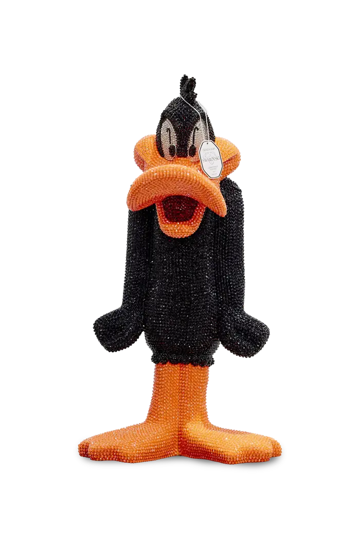Daffy Duck — a crystal duck sculpture in genuine Swarovski&reg; crystals by Angela Gomes