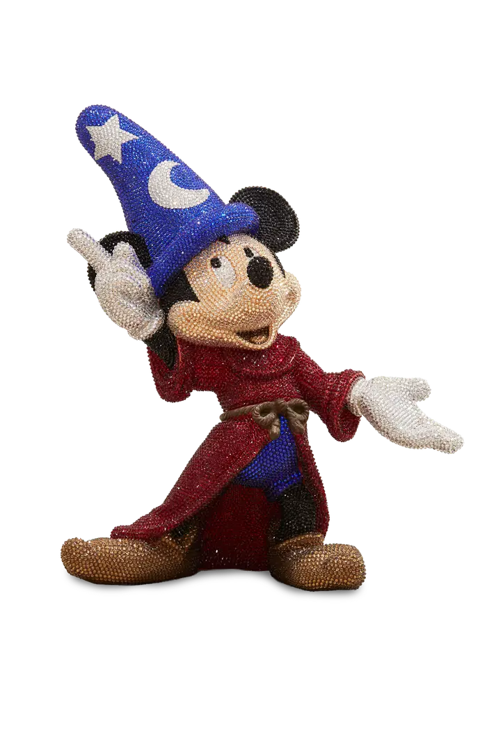 Magic Mickey — a crystal mouse sculpture in genuine Swarovski&reg; crystals by Angela Gomes